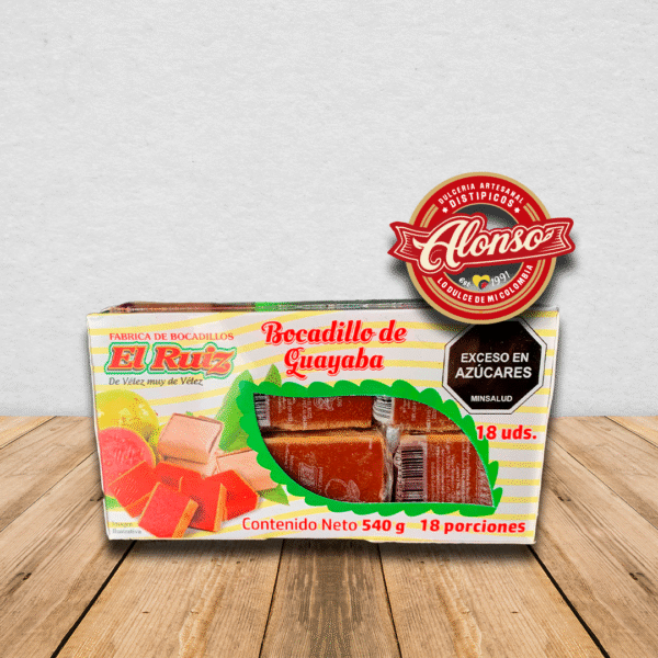 Bocadillo de guayaba extrafino x 18 - El Ruiz