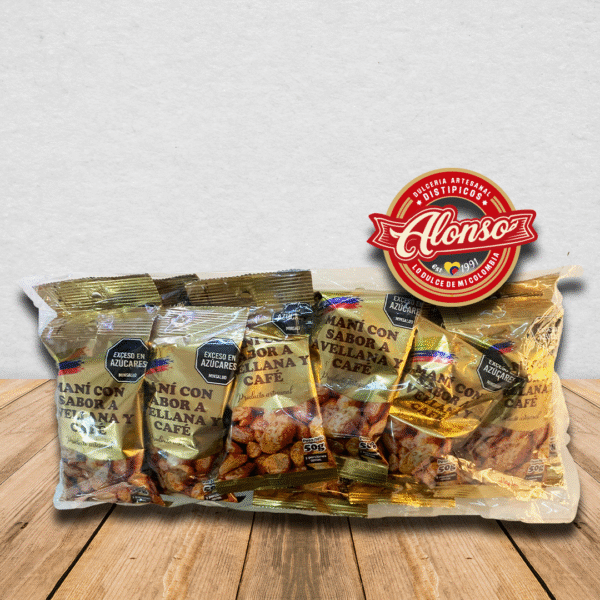 Maní con sabor a Avellana y Café x 12 - Maní con sabor a café de Colombia