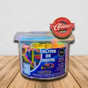 Palitos de Menta Multicolores x 80 – Comolín Dulces y Gomitas