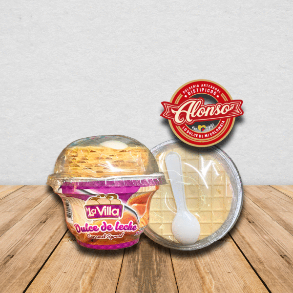 Dulce de Leche con Galletas de Oblea 200 g – La Villa